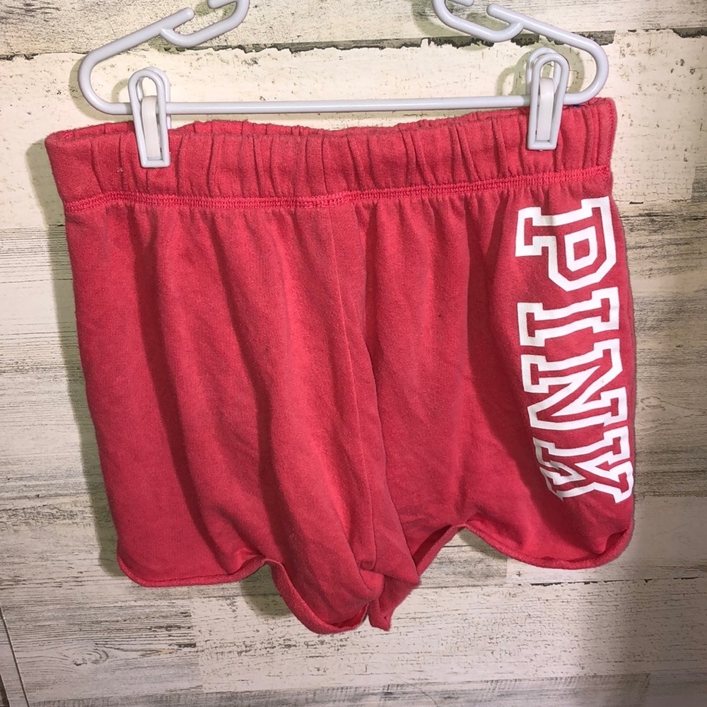PINK Victoria's Secret pink and white shorts size xs lounge shorts comfy wear​​